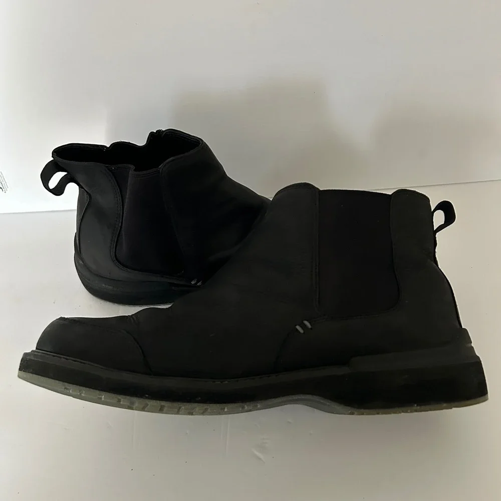 KEEN Eastin Chelsea Boots Mens 13 Black Leather Ankle Slip On Gorpcore Utility